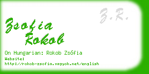 zsofia rokob business card