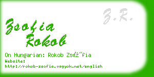 zsofia rokob business card